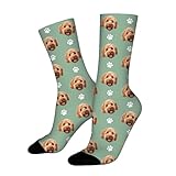 Custom Socks With Photo, Personalized Funny Pet Dog Cat Face Socks, Novelty Crew Sock With Faces Picture, Customized Photo Sock Gifts For Women Men Him Her Birthday Anniversary Christmas Gifts