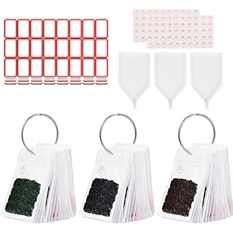 Benote Diamond Painting Storage Containers Large Bead Storage 100pcs Bags, Loose Leaf Binder Rings, Diamond Tray, Diamond Painting Accessories Tools Cover