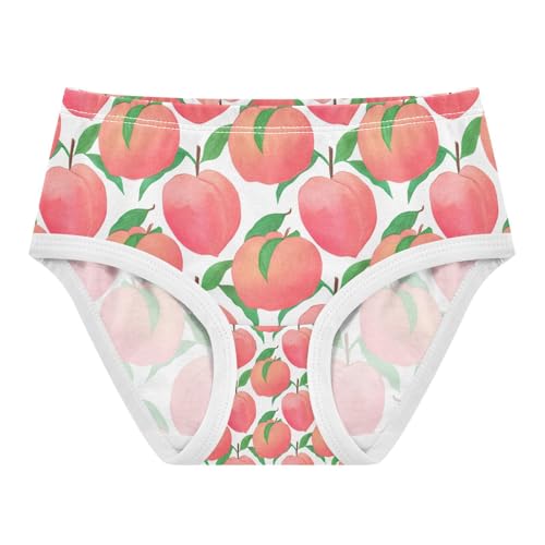 Ripe Peaches Green Leaves Toddler Girls's Underwear 2T 202c1353