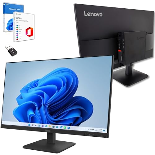 Lenovo Computer 27 Pollici Core i7 Fino a 3,80 GHz 16GB Ram 1000GB SSD Win 11 Pro Office 2021 Pro DvD RW Garanzia 36 mesi