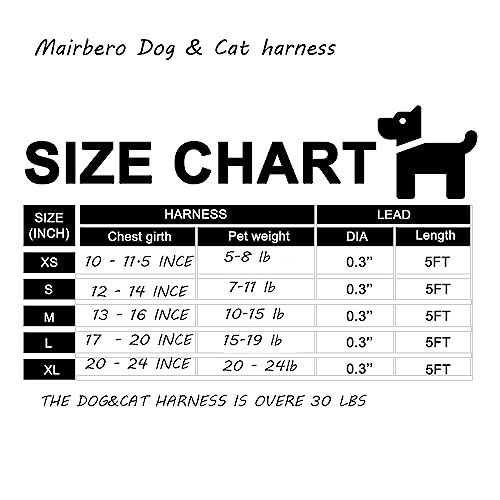 Mairbero Dog And Cat Harness Harness And Leash Set - Breathable Step-In Vest Harnesses For Small Medium Dogs(Blue S) #TOP1