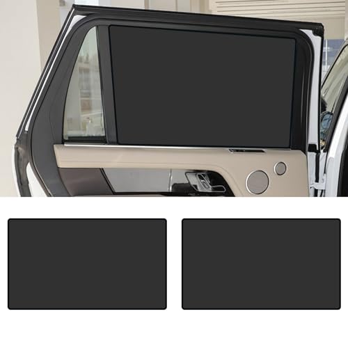 Image of 2PCS Car Side Window Sun Shades with Magnetic, Auto Front and Rear Windshield Curtains, Privacy Side Sunshade Curtain for Baby, Heat Insulation and UV Protection, Universal Car Accessories(Back)