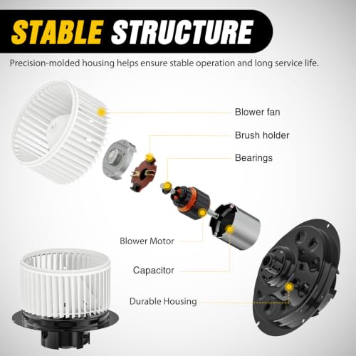 Image of Nilight HVAC Heater Blower Motor for Ford F-250 Super Duty 1999-2007 | Fits F-350 F-450 F-550 Super Duty 1999-2007, Ford Excursion 2000-2005, Replaces 700099