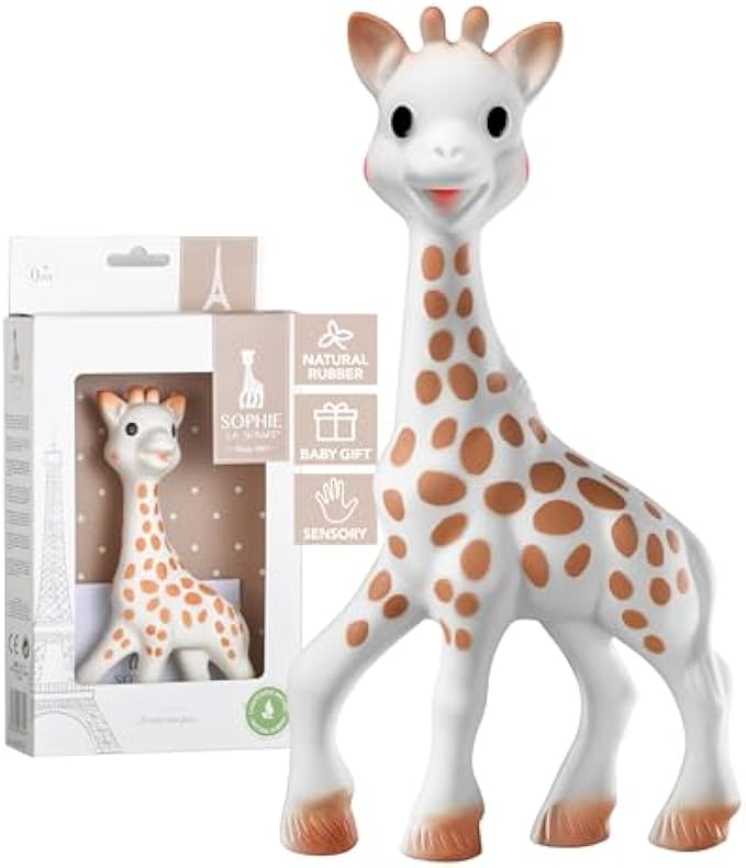 Sophie la girafe | Handcrafted for 60 Years in France | Natural Rubber | Designed for Teething Babies | Awaken All 5 Senses | Easy to Clean | Pack of 1