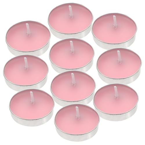 GOOHOCHY Paraffin Wax Floating Candles 10pcs Unscented Small Candles for Wedding Decor 3.5cm Diameter
