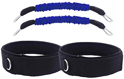 Motstånd bungee band set hastighet och smidighet träning ben lår remmar för fitness benstyrka träning fotboll löpning träning blå för låruppgradering