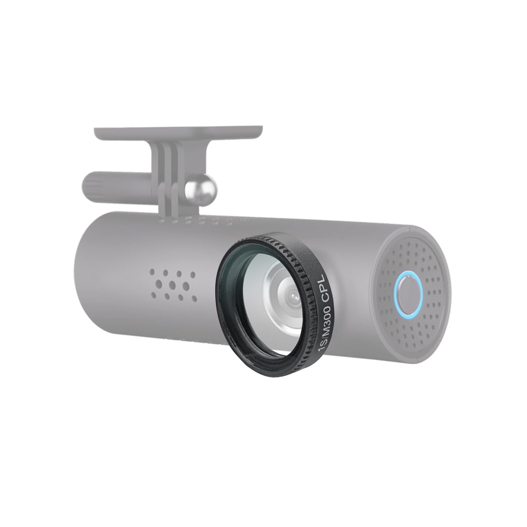 18.9mm HD Polarizer Filter, CPL Filter Suitable for 70mai Model 1S M200 M300 Smart Dash Camera Accessory Anti-Glare Wide Lens (Black)