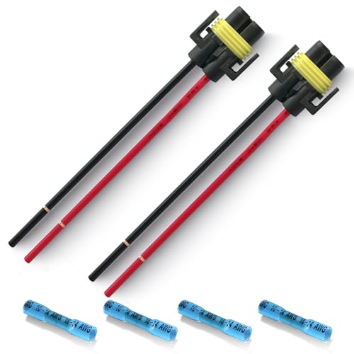 2 Stück H11 H8 881 880 Keramik Kabelbaum Weiblicher Adapter Buchsenstecker für Nebelscheinwerfer Scheinwerfer (H11 H8 Weiblich)