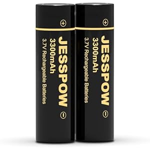 Jesspow 3,7V 3300mAh Akku - 2 Stück