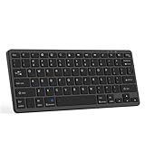 CC Store Ultra-Slim Bluetooth Keyboard Compatible with iPad 10.9/ iPad 10.2/ Pro/Air/Mini, Keyboard for tablet Compatible IOS/Android/Windows, USB-C Rechargeable, UK QWERTY Layout, Black