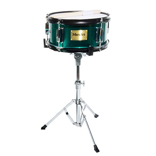 Mendini By Cecilio Drum Set – 3-Piece Kids Drum Set (16"), Includes Bass Drum, Tom, Snare, Drum Throne - Musical Instruments For Age 6-12, Green Drum Kit #TOP4