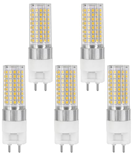 enwant Lampada LED G12 15 Watt con Attacco in Ceramica, Lampadina LED a 2 Pin, Sostituzione a ioduri Metallici, sostituisce CDMT MasterColor, Confezione da 5(6000K Cool White)