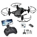 【EASY CONTROL】 Mit Höhenhold, Headless-Modus und einem Schlüsselausstieg / Landung, können Sie die Richtung des Flugzeugs leicht kontrollieren, ohne sich Sorgen um den Verlust der Drohne und es ist sehr gut für Kinder und Anfänger geeignet.