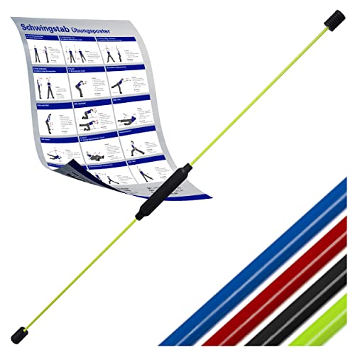 Sport-Tec Schwingstab für Tiefenmuskulatur, Schwungstab für Vibrationstraining...