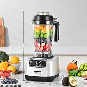 Kitchenintheboxblender68ozprofessionalcountertopblender1450whighperformance2hpblenderbpafreelargecapacityblendersmoothiesicecrushmilkshakesilver Urban Country Home Decor Kitchen in the box blender 68 oz professional countertop blender 1450w high performance 2hp blender bpa free large capacity blender smoothies ice crush milkshake silver urban country home decor