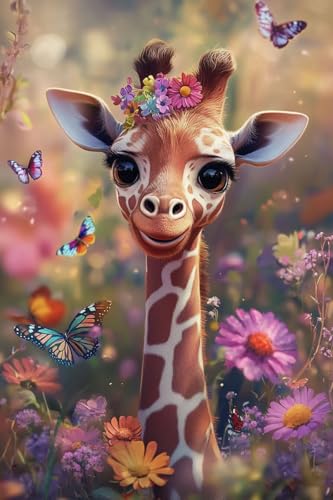 Kit Diamond Painting 80x100cm Fleurs et Animal 5D complet pour adultes et enfants T0T229