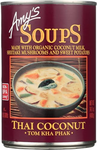 Amy's Organic Soups, Thai Coconut (Tom Kha Phak), 14.1 Ounce