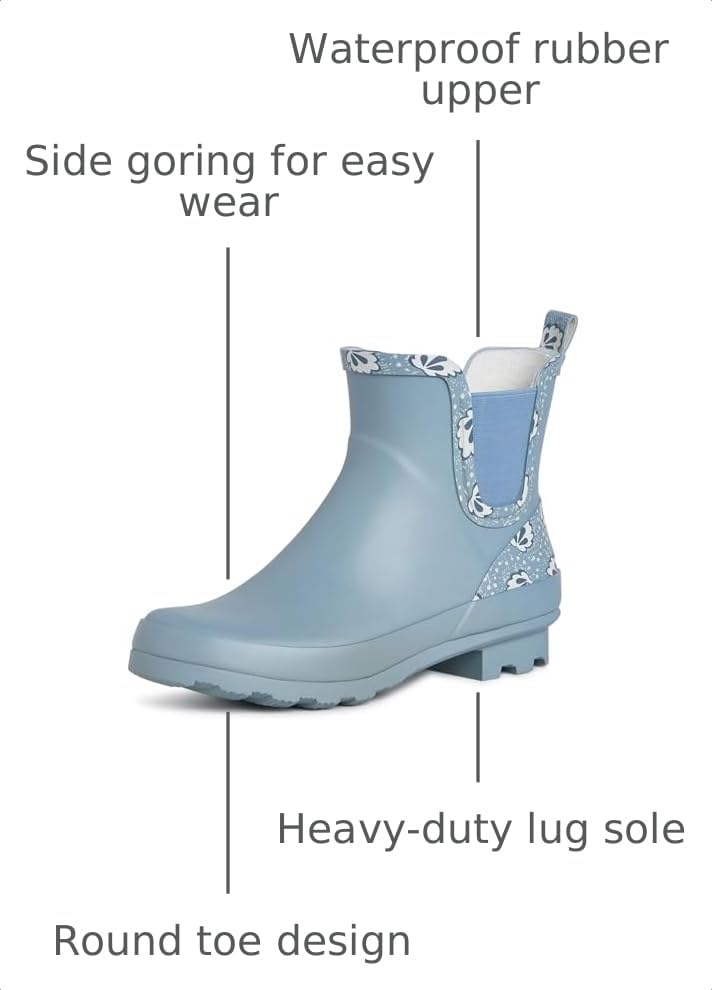 Image of Laura Ashley Women's Waterproof Mid Cut Rain Boots