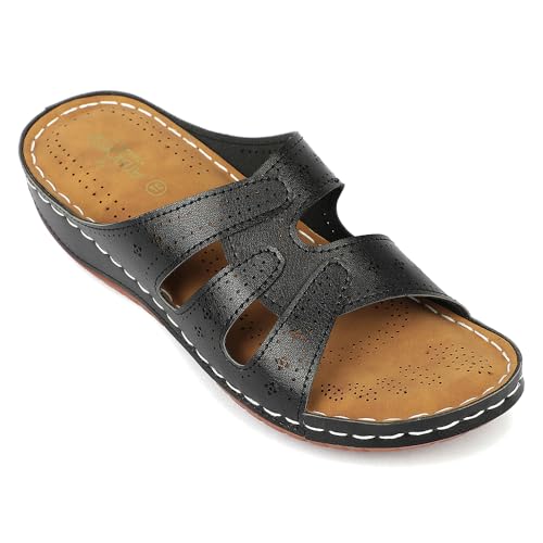 Liberty Senorita AGL-152E Ladies Black Casual Thong 41