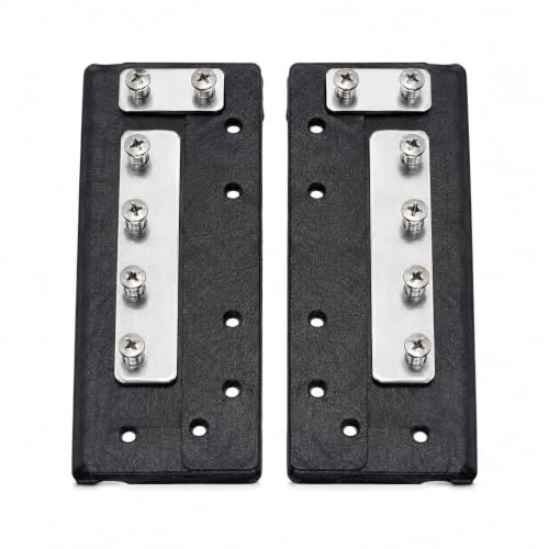A1100 Under-Track Pool Cover Slider/Glider Set, Black, 3-Hole Detachable Rope Tab, Compatible with Select Automatic Pool Cover Systems