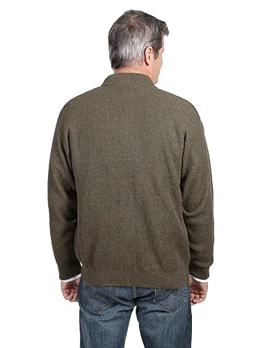 Men's 21st Century Zip Up Cardigan Lightweight Luxury with Exceptional Warmth in 100% Alpaca Wool3