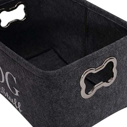 Colcolo Haustier-Spielzeug-Aufbewahrungsbox, Hundezubehör, Aufbewahrungsbehälter, Haushaltsorganisation, Hunde-Leckereien-Organizer-Boxen, groß für
