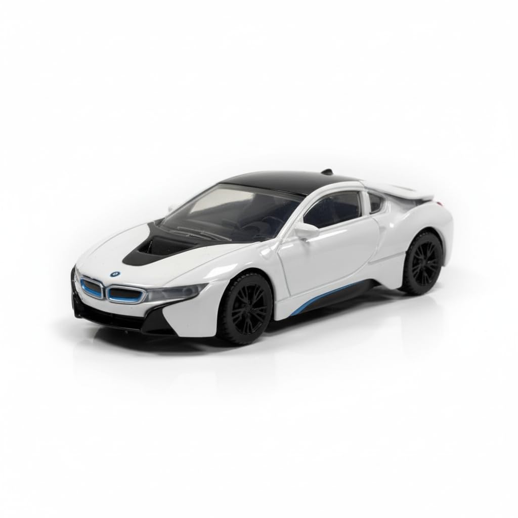 Rastar 1/43 Scale BMW i8 Metal Die-cast Car 58400 (White)