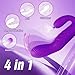 Purple Adult Tool for Women Today Silent Silicone Rabbit Ears Finger Pleasure Toy Set Games for Men and Women Adult Toys Soft Sensory Rechargeable Toys for Women Gift of Love
