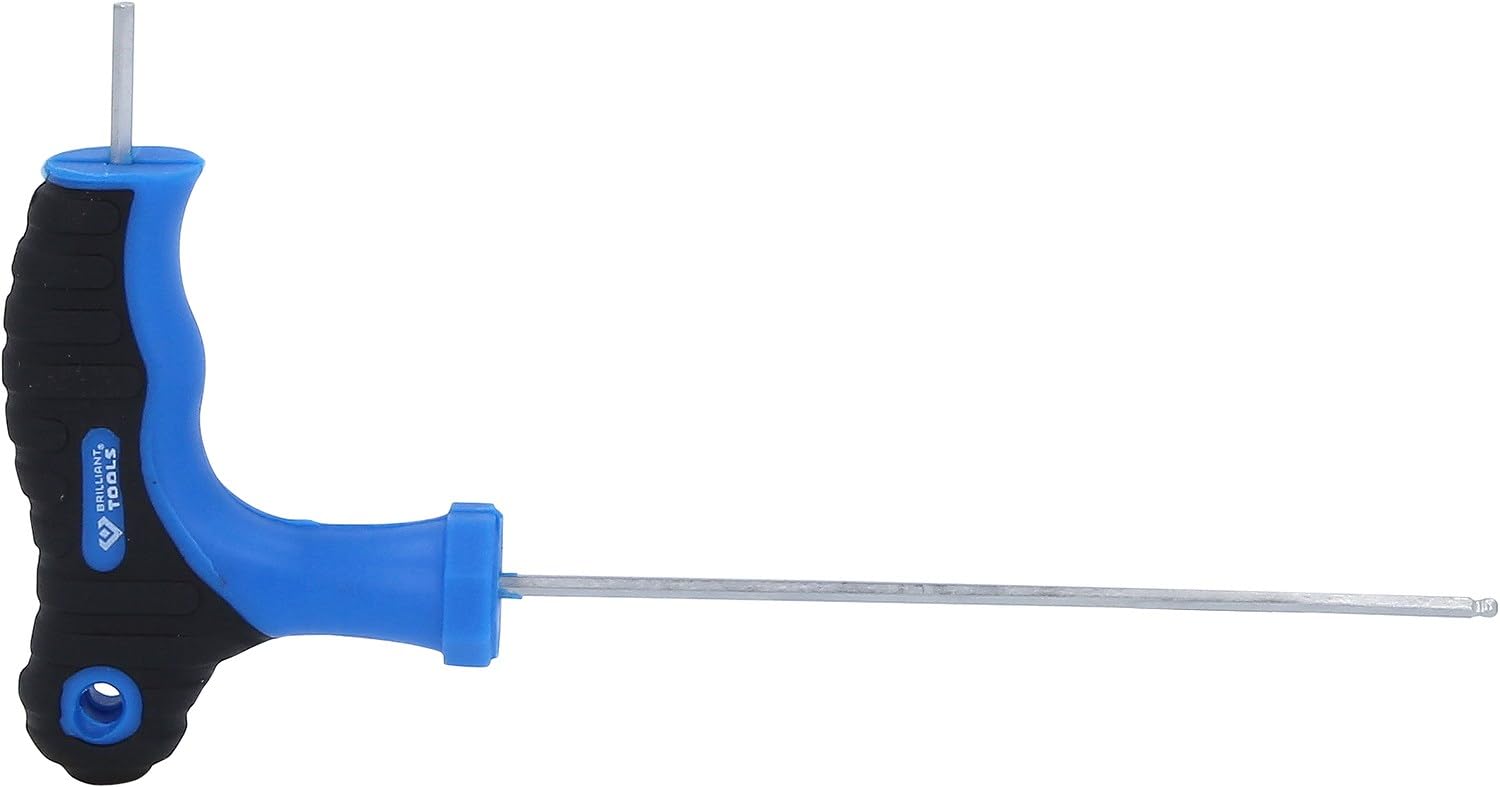 BRILLIANT TOOLS BT041001 Llave Allen con cabeza de bola y mango en T 2,0 x 100 mm​​ [Powered by KS TOOLS]