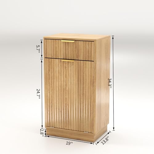 Mueble para basura de cocina con tapa abatible 10 galones miniatura 2