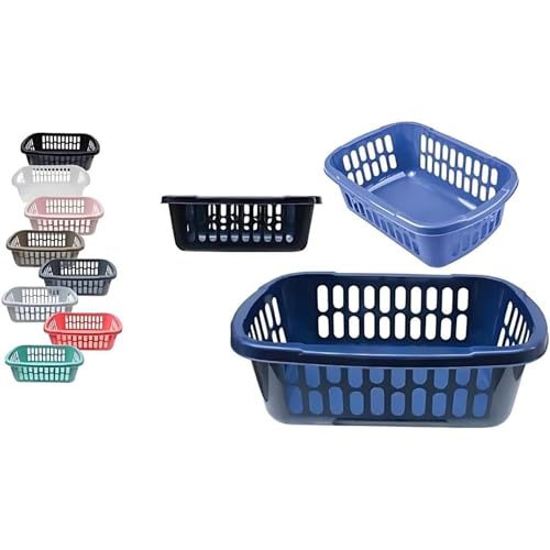 PARENCE.- Corbeille en Plastique 34x24 cm – panier de Rangement Multi-Usages