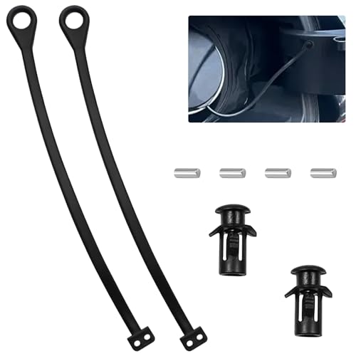 2 Set of Fuel Tank Cap Tether,Universal Fuel Tank Cap Line,Rubber Car Gas Caps Retaining Strap,Gas Caps Cable Wire Set,Oil Filler Rope Replacement Compatible with VW Audi Bora Passat 180201550