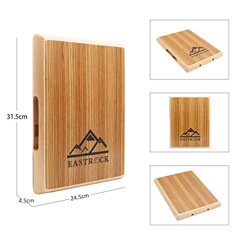 Eastrock COMPACT TRAVEL CAJON Cajon Box Drum Flat Hand Drum Portable Wood Percussion Instrument thumb #1
