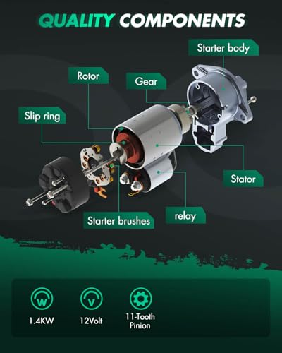 Image of SCITOO Starter Motor fit for Ford for Edge 2.0L 2015-2018,for Ford for Focus 2.3L 2016-2018,for Lincoln for MKC 2.3L 2017-2019 Replacement Starter 31251