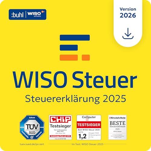 WISO Steuer 2026 (für Steuerjahr 2025) Für Windows, Mac, Smartphones und Tablets | Digitaler Download