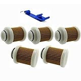 TC-Motor 5pcs Aftermarket Gas Fuel Filter For HP 4-Stroke For Yamaha Outboard Motors F40A F50 F60 F70 F75 F90 T50 T60 F115 6D8-WS24A-00-00 6D8-24563-00-00