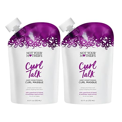 Not Your Mother's Curl Talk Deep Conditioning Curl Masque (2-Pack) - 8.5 oz - Hair Mask for Curly Hair - Moisturize, Condition, Nourish, and Hydrate Natural Curls