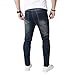 JUNBAOSS Men's Skinny Stretch Jeans Slim Fit Destroyed Ripped Jeans Denim Pants Men's Skinny Slim Fit Stretch Comfy Fashion Denim Jeans Pants, Nostalgia 210, Size 30