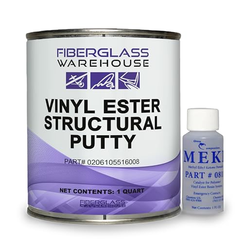 High Strength Vinyl Ester Putty w/MEKP Quart