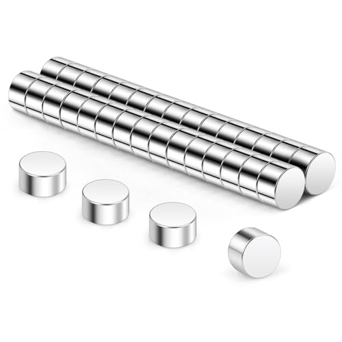 Wukong Mini aimants néodyme, 5x3mm | 30 pièces Aimants petits mais puissants pour réfrigérateur, bureau, imprimante 3D, maquette et projet DIY