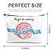 Funny Makeup Cosmetic Bag For Women - Might Be Makeup Might Be Snacks - Cute Multifunction Pouch Travel Bag Cotton Canvas For Girls Friend Mom Sister Teens Birthday Christmas Gifts …
