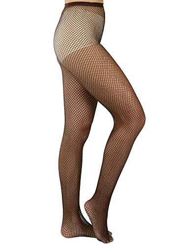 Lastclream High Waisted Fishnet Tights for Women Sexy Fishnets Stockings Full Footed Fishnet Sheer Pantyhose Plus Size4