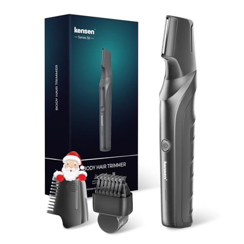 KENSEN Tondeuse Corps Homme Intime avec Rasoir Électrique Barbe, Bodygroom Humide et Sec avec...