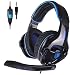 Produktbild Sades SA810 PS4 Gaming Kopfhörer Headset mit Mikrofon Lautstärkenregelung 3.5mm On Ear Stereo Audio Surround Sound Ohrhörer für PS4/ Xbox One/PC/Mac/Laptop/Tablet/Smartphone(Schwarz)