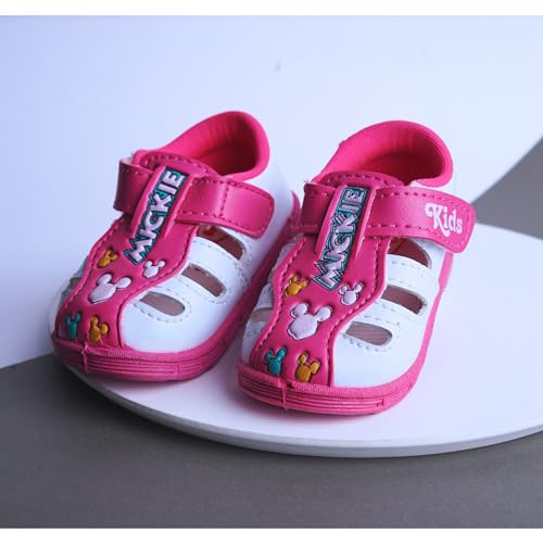 Image of Kids Chu-Chu Sound Musical First Walking Cozy Sandals for Baby Boys and Baby Girls Age 9-22 Months