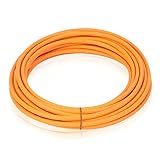 S/FTP CAT7A Kabel 4x2x23 AWG 0.56mm CU // Euro Brandklasse Class E : Eca EN 50399 // PiMF // LSZH ( Low Smoke Zero Halogen ) // Außendurchmesser : 7.6±0.5 mm // Orange // Bauproduktenverordnung (BauPVo) EN 50575
