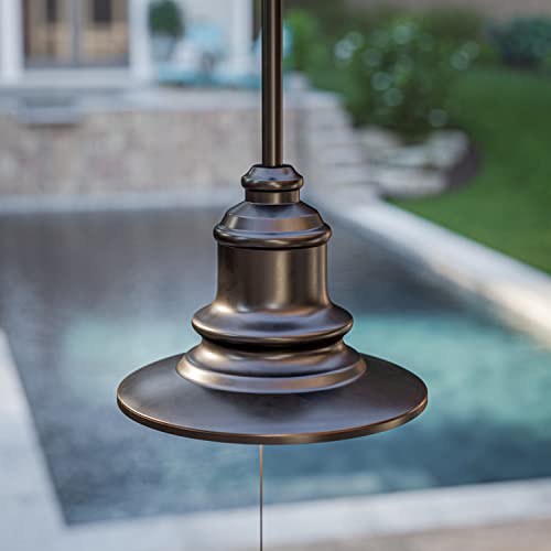 Kenroy Home 93031Orb Broadcast Pendants, Medium, Blackened Oil Rubbed Bronze #TOP3