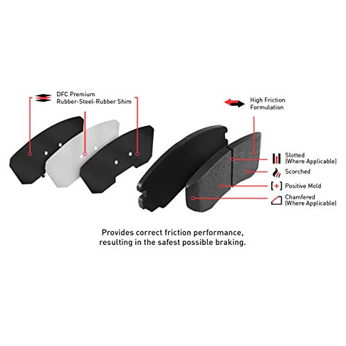 Image of DFC Front Active Performance Brake Pads| Fits 1984-1985 Honda Accord