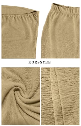 Image of Two Piece Dress Outfits for Women Sleeveless Tube Tops Bodycon Maxi Dress Summer Strapless Crop Top Sexy Suits Set