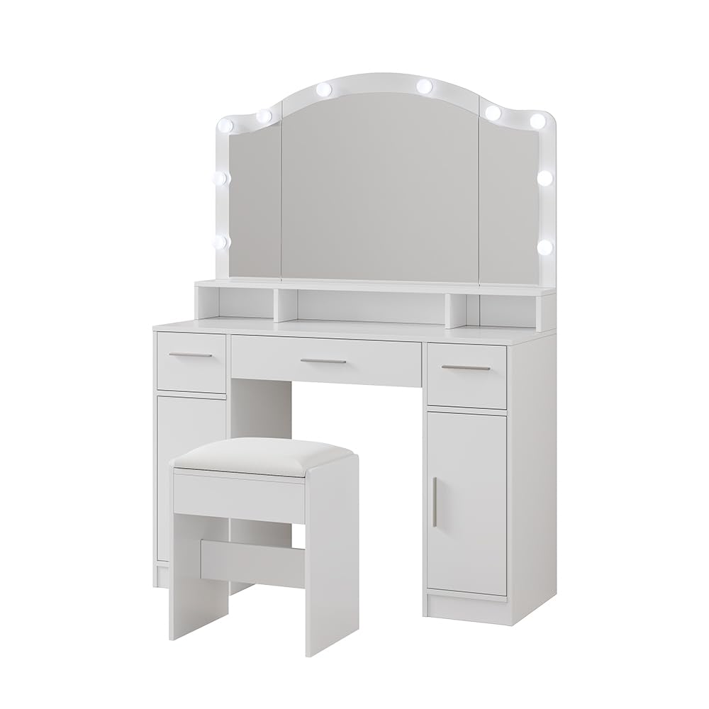 Vicco Schminktisch Lumira, Weiß, 110 cm
